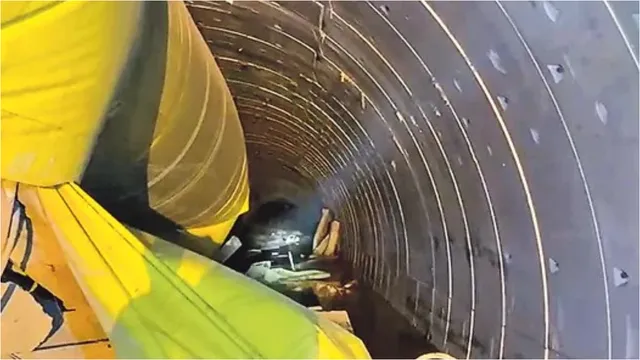 SLBC Tunnel: బండరాళ్ళు అడ్డుగా ఉన్నాయి...గుర్తించిన ర్యాట్ హోల్ మైనర్లు