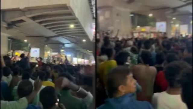 HYD: హైదరాబాద్ లో మిన్నంటిన సంబరాలు..పోలీసుల లాఠీ ఛార్జ్