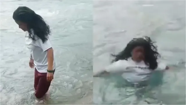 Viral Video: రీల్స్ పిచ్చి.. పిల్లల ముందే గంగలో కొట్టుకుపోయిన తల్లి.. వీడియో వైరల్!