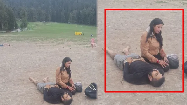 J&K Terror Attack : పాపం.. హనీమూన్⁬కు వచ్చి కట్టుకున్న భర్తను కోల్పోయింది( Video Viral)