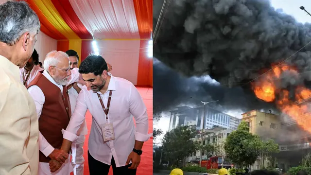 BIG BREAKING : మోదీ సభ సమీపంలో భారీ అగ్నిప్రమాదం!