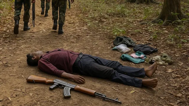 Encounter : ఛత్తీస్‌గఢ్‌లో ఎన్‌కౌంటర్‌.. నక్సలైట్‌ మృతి