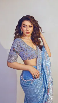 చీరలో హన్సిక హొయలు
