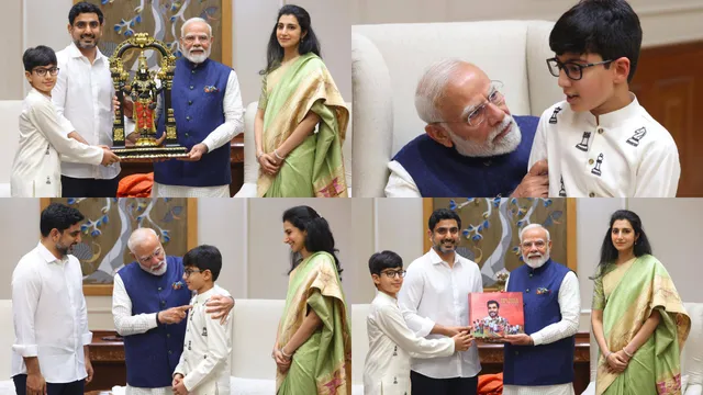 Nara Lokesh-Modi: మోదీని కలిసిన నారా లోకేష్ ఫ్యామిలీ-PHOTOS