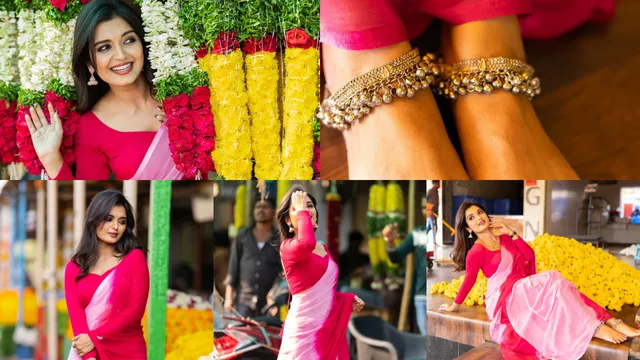 Priyanka Jain: కలర్‌ఫుల్ శారీలో బిగ్ బాస్ బ్యూటీ.. పూల మార్కెట్‌లో సొగసరి అందాలు!