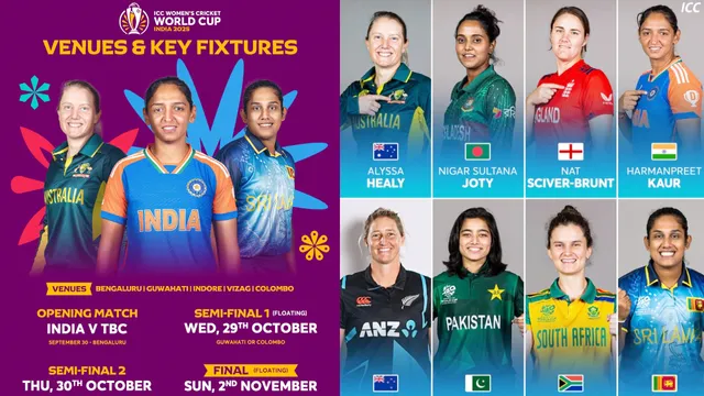 Womens World Cup: 2025 వన్డే వరల్డ్ కప్ షెడ్యూల్ రిలీజ్.. పూర్తి వివరాలివే!