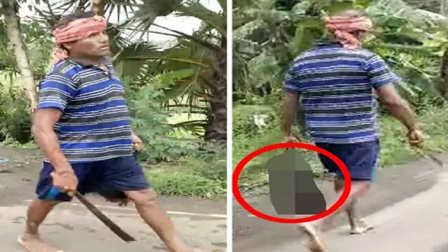 Crime news: వదిన తల నరికి.. చేతిలో పట్టుకొని పోలీస్ స్టేషన్‌కు వెళ్లిన వ్యక్తి (VIDEO)