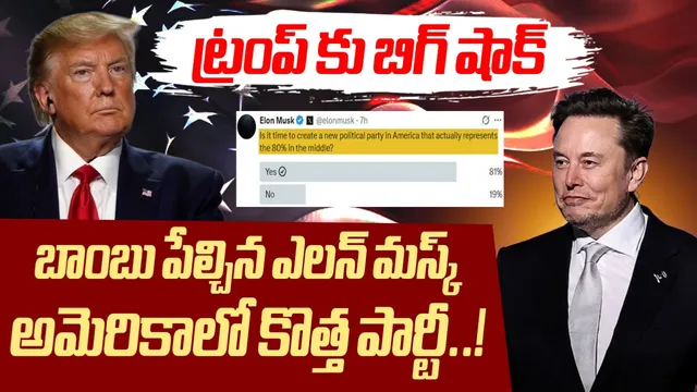 USA: ఎలాన్ మస్క్ సంచలన నిర్ణయం..కొత్త పార్టీ ఏర్పాటుకు సన్నాహం