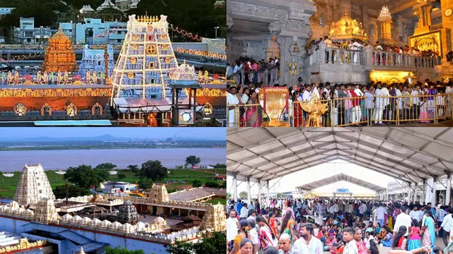 Temples : దేవాలయాలకు పోటెత్తిన భక్తులు..వేలాదిగా జనం రావడంతో...