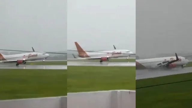 Batik Aircraft : ల్యాండ్ అవుతుండగా అటుఇటు ఊగిన విమానం.. తృటిలో తప్పిన ప్రమాదం (వీడియో)