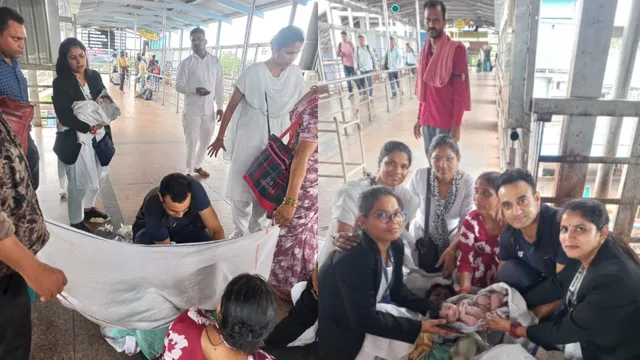 సెల్యూట్ ఆర్మీ డాక్టర్.. రైల్వేస్టేషన్‌లో రెండు ప్రాణాలను బ్రతికించాడు