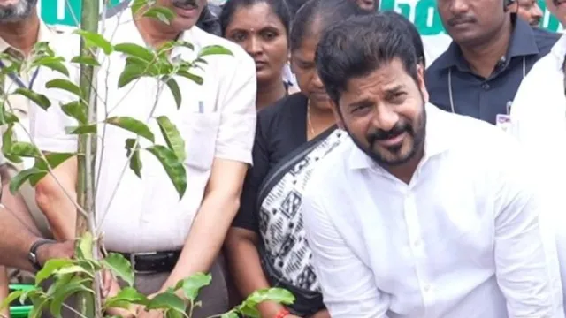 Van Mahotsav: రుద్రాక్ష మొక్కను నాటిన సీఎం రేవంత్ రెడ్డి