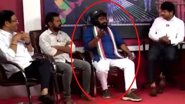 TV Debate:  దాడి చేస్తారేమో అని హెల్మెట్⁬తో మానవతారాయ్ ..  సంచలన వీడియో వైరల్
