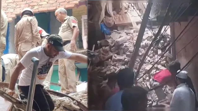 Building collapse : ఢిల్లీలో దారుణం.. కూలిన నాలుగు అంతస్తుల భవనం!