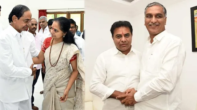 BIG BREAKING: కవితకు కేసీఆర్ ఫుల్ సపోర్ట్?: హరీష్, కేటీఆర్ తో కీలక భేటీ!