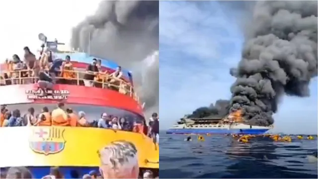 BREAKING: సముద్రంలోనే అగ్నిప్రమాదం.. రిస్క్‌లో 280 మంది ప్రాణాలు