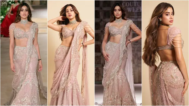 Janhvi Kapoor: హాట్‌ ఫోజులతో కుర్రకారులను హీటెక్కిస్తున్న జాన్వీ.. ఎద అందాలు చూపిస్తూ లెహంగాలో అదిరిపోయిందిగా!