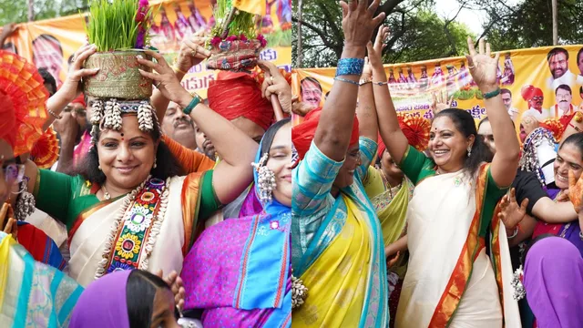 తీజ్ వేడుకల్లో ఎమ్మెల్సీ కవిత సందడి!-PHOTOS