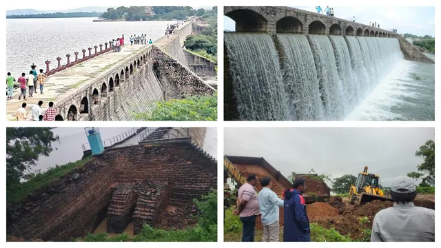 Pocharam Dam : భారీ వరదల తాకిడిని తట్టుకుని నిలబడ్డ వందేండ్ల పోచారం ప్రాజెక్ట్‌