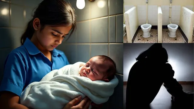 School Girl Delivery: పాఠశాల మరుగుదొడ్డిలో 9వ తరగతి విద్యార్థిని ప్రసవం..