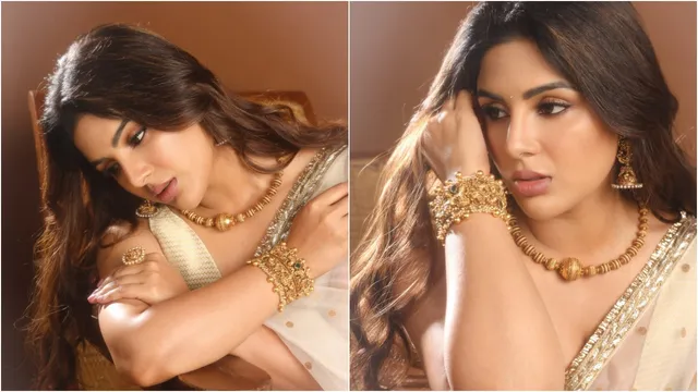 Samyuktha Menon:  అబ్బా.. ఏం అందం!  తెలుపు చీరలో విరూపాక్ష బ్యూటీ మెరుపులు