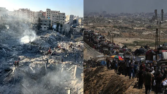 Israel-Gaza: ఇజ్రాయెల్‌ చేతుల్లోకి గాజా.. తరలిపోతున్న పాలస్తీనియులు