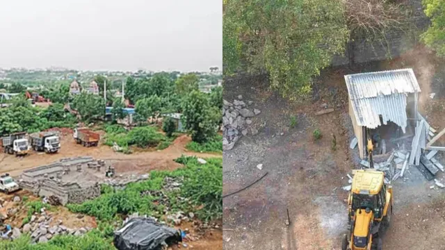 Hydra: గాజుల రామారంలో హైడ్రా ఆఫరేషన్‌.. కబ్జాల నుంచి 300 ఎకరాలకు విముక్తి