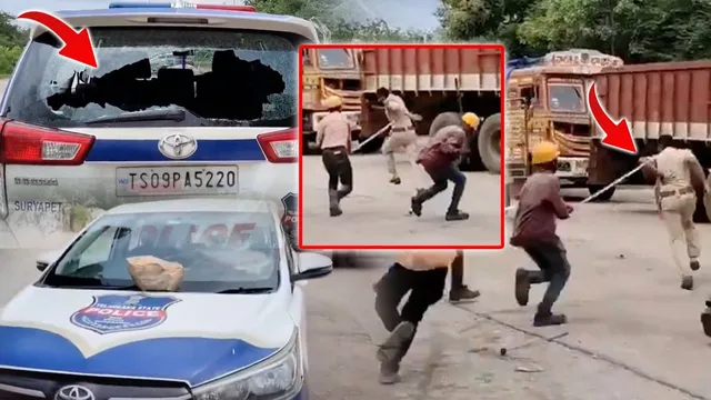 BIG BREAKING: సూర్యాపేటలో హైటెన్షన్.. పోలీసులను పరిగెత్తించి కొట్టిన బీహార్ కార్మికులు!
