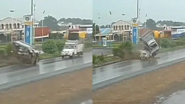 Accident: డివైడర్ దాటి టెంపో పైకి దూసుకెళ్లిన మరో టెంపో! ఘోరమైన యాక్సిడెంట్