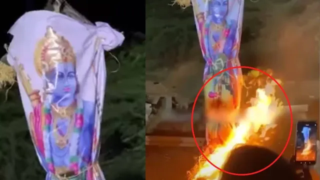 Tamil Nadu : రెయ్ దుర్మార్గుల్లారా..  రావణుడికి జై కొడుతూ..రాముడికి నిప్పంటించారు