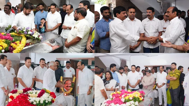 రాంరెడ్డి దామోదర్ రెడ్డికి సీఎం రేవంత్, మంత్రుల నివాళి-PHOTOS