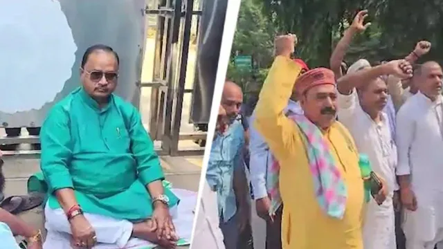 BIhar Elections 2025 : నాకు టికెట్ ఇచ్చే వరకు లేవను.. సీఎం ఇంటి ముందు ఎమ్మెల్యే నిరసన!