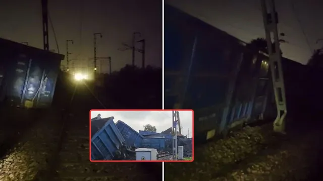 Train Accident: ఘోర రైలు ప్రమాదం.. పట్టాలు తప్పిన 12 బోగీలు (వీడియో)