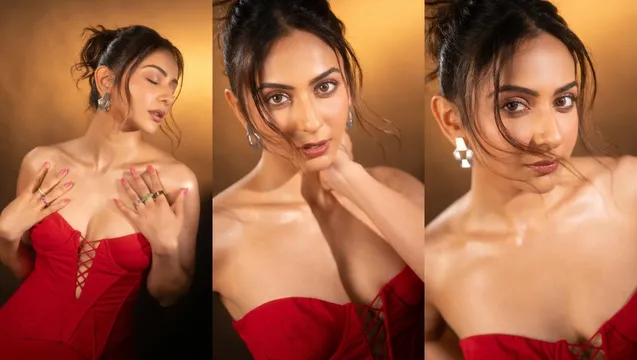 Rakul:  రెడ్ డ్రెస్ లో సోషల్ మీడియాను హీటేక్కిస్తున్న బ్యూటీ.. రకుల్ ఫొటోలు చూస్తే ఫ్లాట్!