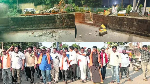 Godavarikhani : గోదావరిఖనిలో ఉద్రిక్తత...ఒక రాత్రిలో 46 ఆలయాల కూల్చివేత ?