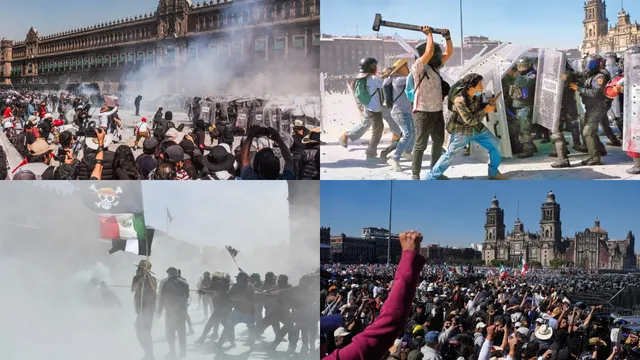 Gen Z protest : మెక్సికోలో హింసాత్మకంగా మారిన జెన్‌ జెడ్ నిరసన....100 మందికి పైగా..