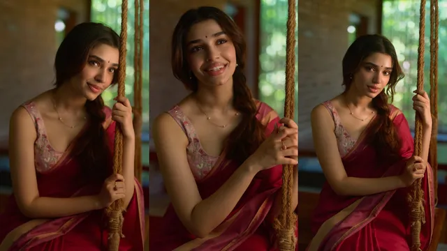 Krithi Shetty: రెడ్ శారీలో ముద్దొస్తున్న బేబమ్మ.. ఫొటోలు చూశారా ఎంత బాగుందో?