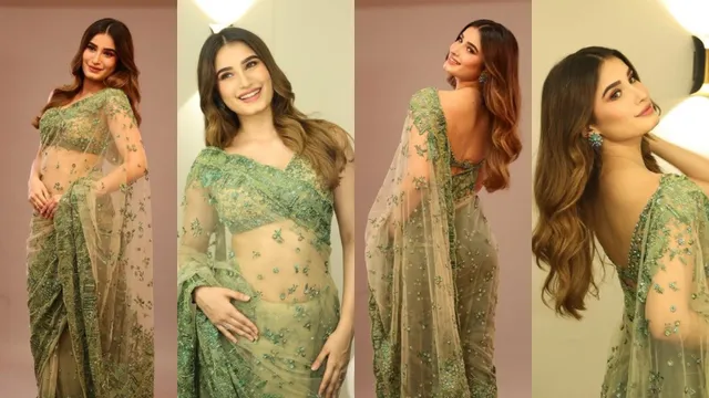 Rasha Thadani: గ్రీన్ శారీలో మెరిసిపోతున్న రాశా థడానీ.. సోషల్ మీడియాను షేక్ చేస్తున్న ఫొటోలు!