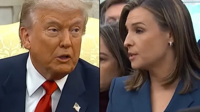 Trump: జర్నలిస్ట్ ఖషోగ్గి హ్యతపై సౌదీ ప్రిన్స్ కు ప్రశ్న..రిపోర్టర్ పై అరిచిన ట్రంప్