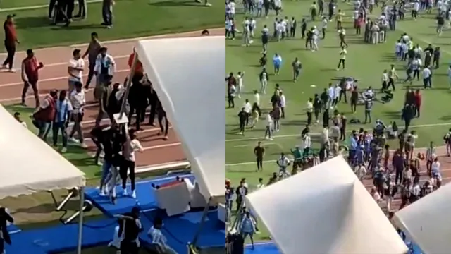 BIG BREAKING: కోల్‌కతాలో మెస్సీ ఫ్యాన్స్ ఫైర్.. గ్రౌండ్‌లోకి వాటర్ బాటిళ్లు విసురుతూ రచ్చ!