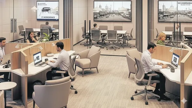 Work from the railway station : సికింద్రాబాద్‌లో ‘స్మార్ట్‌’ సౌకర్యాలు..ఇక మీదట వర్క్‌ ఫ్రం రైల్వే స్టేషన్‌