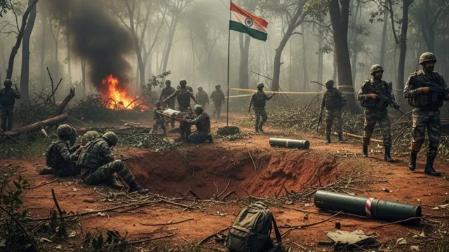 Maoist Landmine : పేలిన మావోయిస్టుల మందుపాతర..స్పాట్ లో 11మంది జవాన్లు