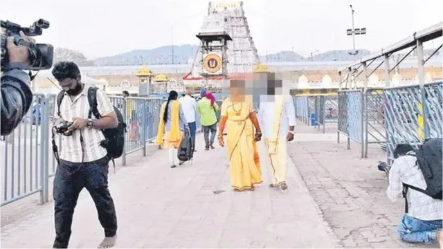 Tirumala: తిరుమలలో ప్రీవెడ్డింగ్ షూట్‌లో రొమాన్స్.. మండిపడుతున్న భక్తులు