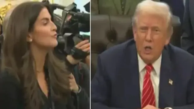 Trump media clash : మీరు నవ్వడం ఎప్పుడూ చూడలేదు.. మీరొక చెత్త రిపోర్టర్..  జర్నలిస్ట్‌పై ట్రంప్ ఆగ్రహం..