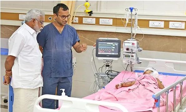 చిరుత దాడిలో గాయపడ్డ బాలుడిని పరామర్శించిన టీటీడీ చైర్మన్