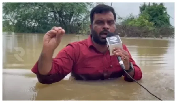 వరద ఉధృతిలో Rtv బృందం సాహసం..