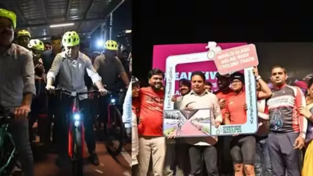 Solar Cycling Track in Hyderabad: దేశంలోనే తొలి సోలార్‌ సైక్లింగ్‌ ట్రాక్ ను ప్రారంభించిన కేటీఆర్‌!