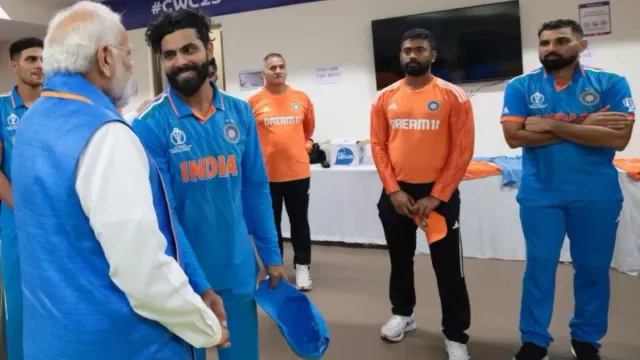 డ్రెస్సింగ్ రూంలో ప్రధాని మోదీ! భారత జట్టుకు నైతిక స్థైర్యం, జడేజా ఎమోషనల్ ట్వీట్
