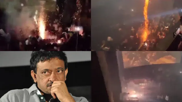 Viral Video: సినిమా థియేటర్ లో టపాసులు పేల్చిన ఫ్యాన్స్.. RGVకే చికాకు పెట్టించారు కద బ్రో..!