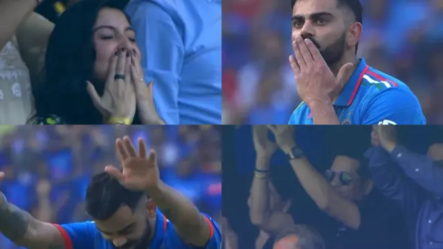 Virat kohli: సచిన్‌కు సెల్యూట్ చేసిన కోహ్లీ, అనుష్కకు ఫ్లయింగ్‌ కిస్..! ట్విట్టర్‌ రియాక్షన్‌ ఇదే!